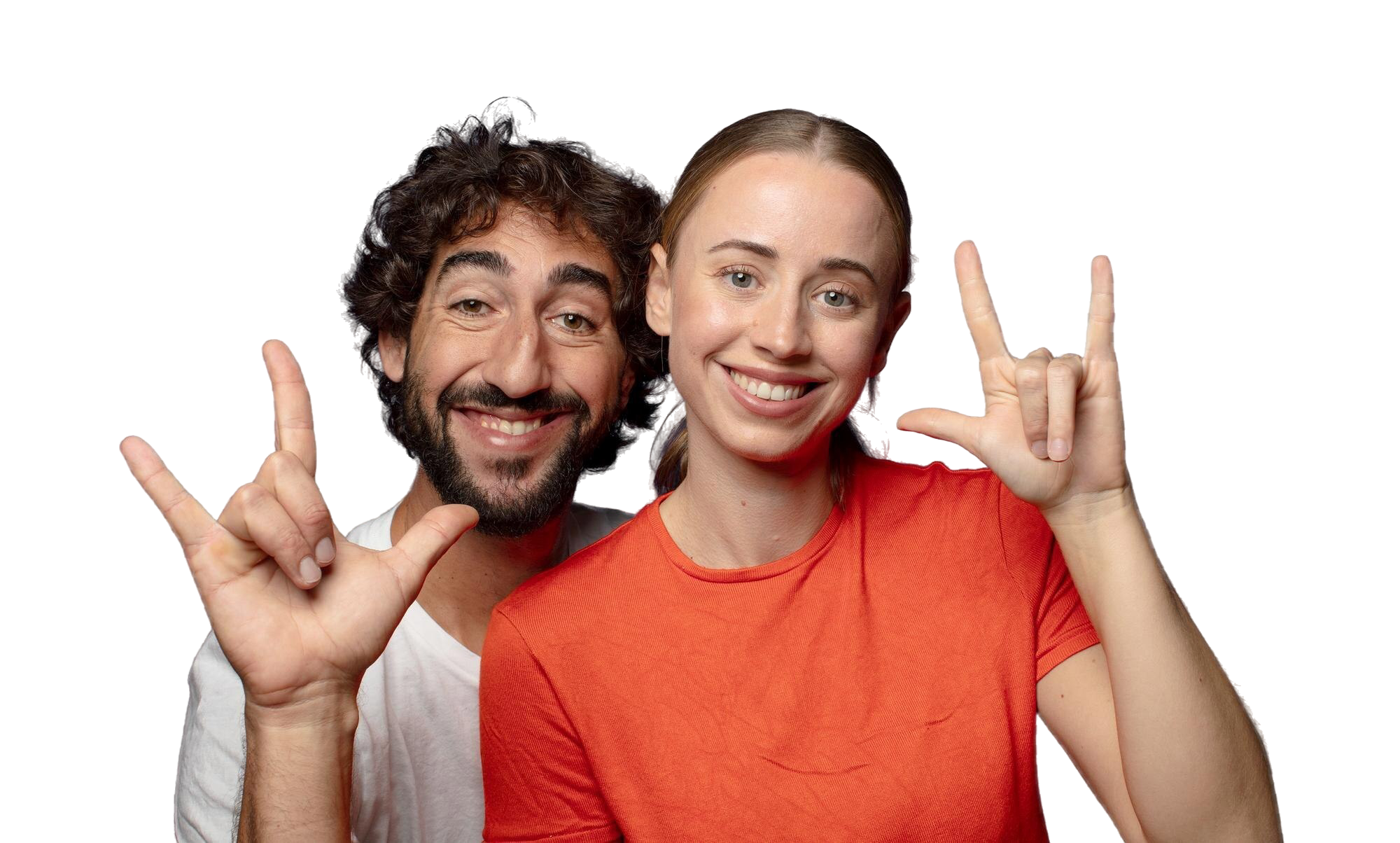 Fröhliches Pärchen